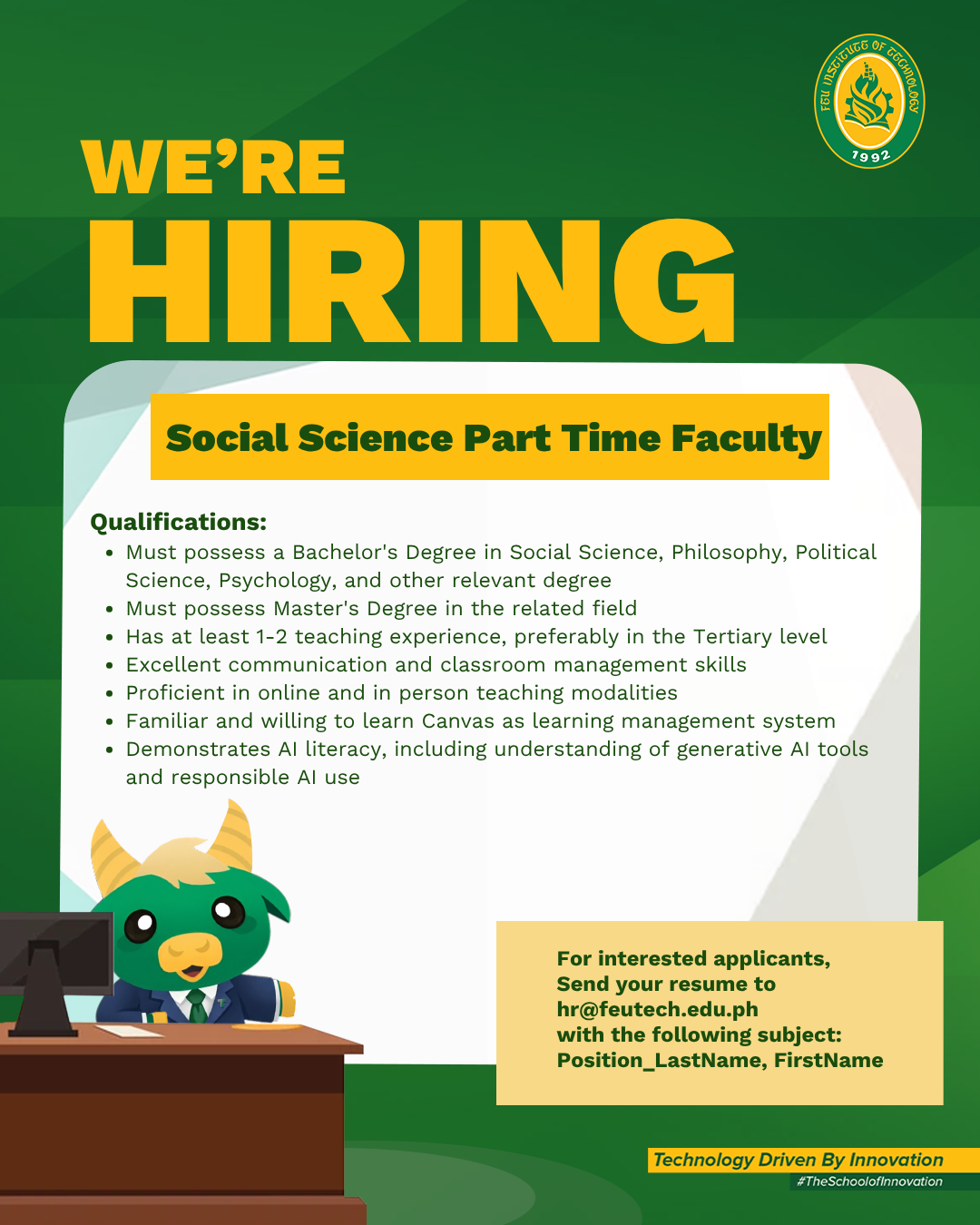 Official Job Posting Poster